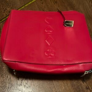 Estée Lauder bright Red Makeup/Travel Case - Playing Cards